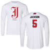 Jacksonville State University Football White Long Sleeve - #5 Malik Jackson