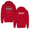 University of Utah Swimming & Diving Red Utes Hoodie - Keaton Kristoff