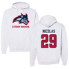 Stony Brook University Football Gray Hoodie - #29 Willensky Nicolas