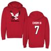 Eastern Washington University Football Red EWU Hoodie - #7 Efton Chism III