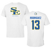 Southeastern Oklahoma State University Softball White Performance Tee - #13 Kristin Rodriguez