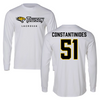 Towson University Lacrosse White Performance Long Sleeve - #51 Matt Constantinides