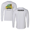 George Mason University Wrestling White Long Sleeve - Colin Pedersen