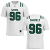 Portland State University White Football Jersey - #96 Slade Shufelt