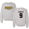 University of Idaho Soccer Gray Crewneck - #9 Mia Zubiate