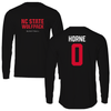 North Carolina State University Basketball Black Long Sleeve - #0 Damariae (DJ) Horne