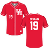 University of Houston Red Baseball Jersey - #19 Dillon DeSpain