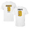 University of Idaho Soccer White Jersey Tee - #9 Mia Zubiate