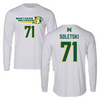 Northern Michigan University Football White Long Sleeve - #71 Hunter Soletski