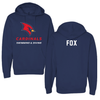 Saginaw Valley State University Swimming & Diving Navy Hoodie - Logan Fox