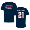 Florida Atlantic University Basketball Navy Mascot Tee - #21 Maria Myklebust