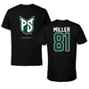 Portland State University Football Black Tee - #81 Chance Miller