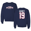 Florida Atlantic University Football Navy Crewneck - #19 Dom Henry