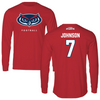 Florida Atlantic University Football Red Performance Long Sleeve - #7 George Johnson