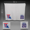 Louisiana Tech University Baseball Gray Blanket - #20 Grant Hubka