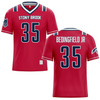 Stony Brook University Red Football Jersey - #35 Derell Bedingfield Jr