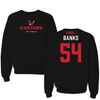 Eastern Washington University Football Black Crewneck - #54 Jaren Banks