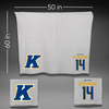 Kent State University Basketball Gray Blanket - #14 Magnus Entenmann