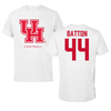 University of Houston Football White Tee - #44 Michael Batton