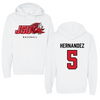 Jacksonville State University Baseball White JSU Hoodie - #5 Javon Hernandez