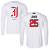 Jacksonville State University Football White Long Sleeve - #25 Anwar Lewis