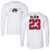 Austin Peay State University Football White Long Sleeve - #23 James  Olsen