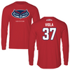 Florida Atlantic University Soccer Red Performance Long Sleeve - #37 Davide Viola