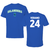 Texas A&M University-Corpus Christi Basketball Blue Block Tee - #24 Violeta Verano