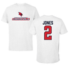 Saginaw Valley State University Basketball White Tee - #2 Aleshia Jones