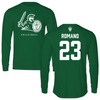 Illinois Wesleyan University Volleyball Kelly Green Long Sleeve - #23 Javier Romano
