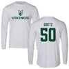 Portland State University Football White Performance Long Sleeve - #50 Austin Goetz