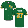 George Mason University Green Baseball Jersey - #37 Britt Yount