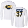 University of Wisconsin-Eau Claire Baseball White Long Sleeve - #37 Aaron Skrypek