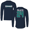 University of North Carolina-Wilmington Basketball Navy Long Sleeve - #24 Angelina Pelayo