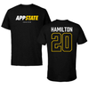 Appalachian State University Soccer Black Block Tee - #20 Reagan Hamilton