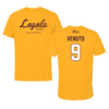 Loyola University-Chicago Volleyball Gold Tee - #9 Taylor Venuto