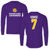 Western Illinois University Softball Purple Long Sleeve - #7 Sophia Honse