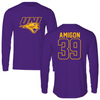 University of Northern Iowa Football Purple University Long Sleeve - #39 Kaden Amigon