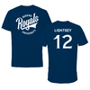 Queens University of Charlotte Lacrosse Navy Tee - #12 Ryan Lightsey