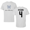 Butler University Volleyball Light Gray NIL for ALL Tee - #4 Lauren Evans