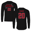 Nicholls State University Football Black Performance Long Sleeve - #20 Kershawn Fisher