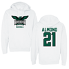 Northeastern State University Baseball White Hoodie - #21 Tanner Almond