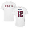 Fairleigh Dickinson University-Metropolitan Campus Volleyball White Performance Tee - #12 Ethan Young