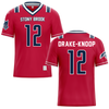 Stony Brook University Red Football Jersey - #12 Tyler Drake-Knoop