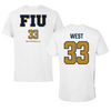Florida International University Baseball White Jersey Tee - #33 Brylan West