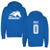 University of Alabama in Huntsville Basketball Blue Hoodie - #0 Haelim Adle