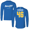 California State University-Bakersfield Baseball Blue Performance Long Sleeve - #46 Ryan Verdugo