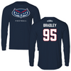 Florida Atlantic University Football Navy FAU Performance Long Sleeve - #95 Marlon Bradley