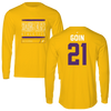 Elmira College Baseball Gold Dominate Long Sleeve - #21 Brennan Goin