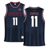 Fairleigh Dickinson University-Metropolitan Campus Navy Basketball Jersey - #11 Abby Conklin